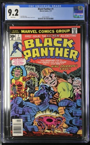 Cover Scan: Black Panther (1977) #1 CGC NM- 9.2 White Pages 1st Solo Title! Kirby Art! - Item ID #432469