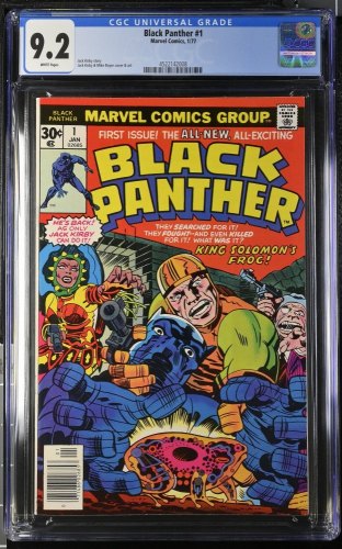 Cover Scan: Black Panther (1977) #1 CGC NM- 9.2 White Pages 1st Solo Title! Kirby Art! - Item ID #432470