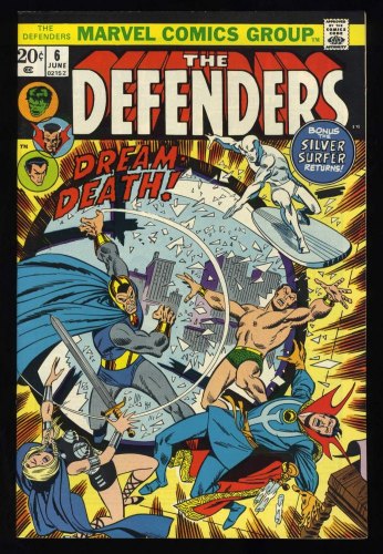 Cover Scan: Defenders #6 NM- 9.2 Silver Surfer and Cyrus Black Appearance! - Item ID #433442