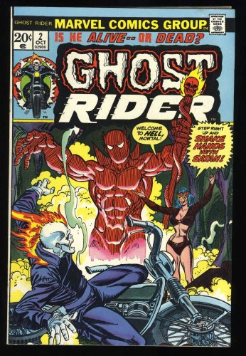 Cover Scan: Ghost Rider (1973) #2 FN/VF 7.0 1st Appearance Daimon  Hellstorm! - Item ID #434126