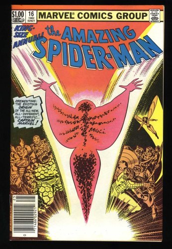 Cover Scan: Amazing Spider-Man Annual #16 VF 8.0 Newsstand Variant 1st Monica Rambeau!! - Item ID #434146