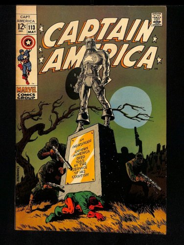 Cover Scan: Captain America #113 FN/VF 7.0 Classic Steranko Cover! Avengers Appearance! - Item ID #434470