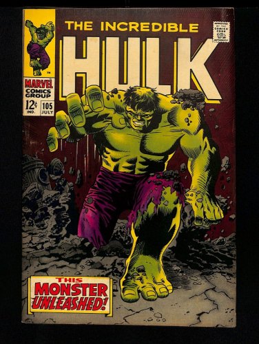 Cover Scan: Incredible Hulk #105 FN/VF 7.0 1st Appearance Missing Link! - Item ID #434689