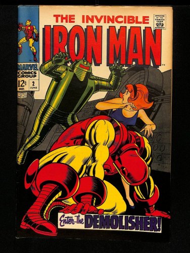 Cover Scan: Iron Man #2 VF- 7.5 Johnny Craig Cover! 1st App. Demolisher! - Item ID #435137