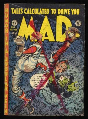 Cover Scan: Mad #2 GD+ 2.5 EC Parody Humor Wally Wood Art! - Item ID #435340