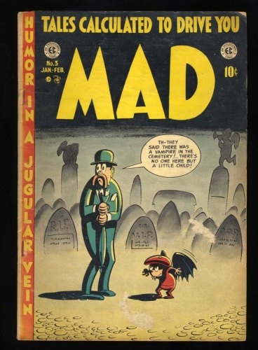 Cover Scan: Mad #3 VG- 3.5 - Item ID #435341