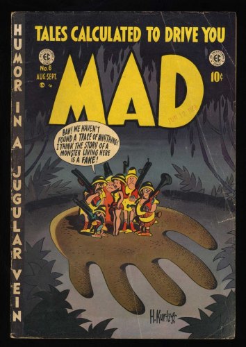 Cover Scan: Mad #6 VG 4.0 EC Golden Age 1953 Harvey Kurtzman Cover and Story! - Item ID #435344