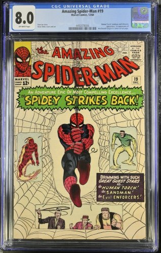 Cover Scan: Amazing Spider-Man #19 CGC VF 8.0 Off White 1st Appearance MacDonald Gargan! - Item ID #436431