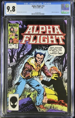 Cover Scan: Alpha Flight #13 CGC NM/M 9.8 White Pages - Item ID #437186