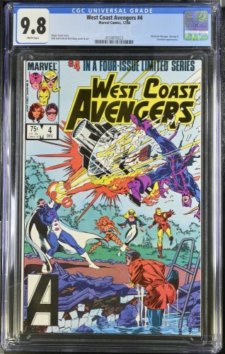 Cover Scan: West Coast Avengers #4 CGC NM/M 9.8 White Pages - Item ID #437208