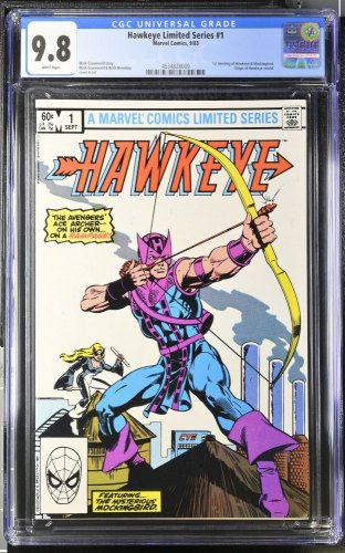 Cover Scan: Hawkeye Limited Series #1 CGC NM/M 9.8 White Pages feat. Mockingbird - Item ID #437884