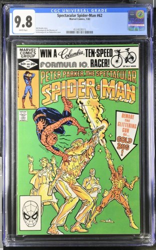 Cover Scan: Spectacular Spider-Man #62 CGC NM/M 9.8 White Pages - Item ID #437890