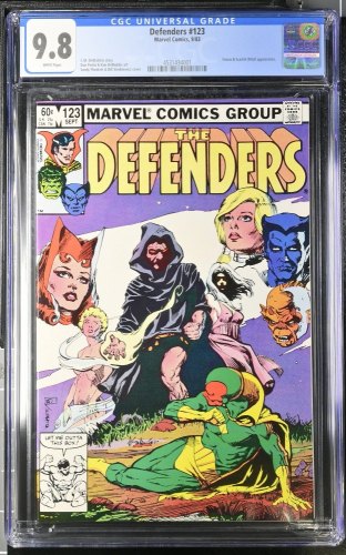 Cover Scan: Defenders #123 CGC NM/M 9.8 White Pages Vision Scarlet Witch! - Item ID #437903