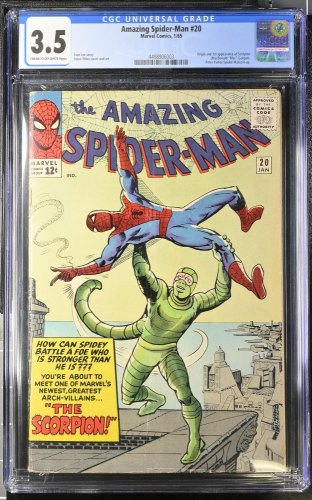 Cover Scan: Amazing Spider-Man #20 CGC VG- 3.5 1st Full Appearance of Scorpion! - Item ID #438685