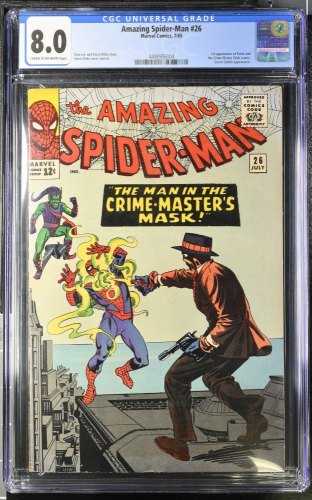 Cover Scan: Amazing Spider-Man #26 CGC VF 8.0 Green Goblin 1st Crime Master! - Item ID #438686