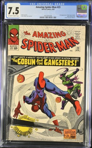 Cover Scan: Amazing Spider-Man #23 CGC VF- 7.5 3rd Appearance Green Goblin! - Item ID #438958