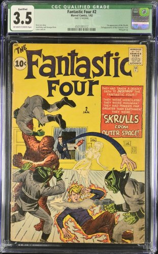 Cover Scan: Fantastic Four #2 CGC VG- 3.5 (Qualified) - Item ID #438966