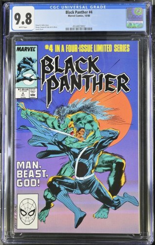 Cover Scan: Black Panther Limited Series #4 CGC NM/M 9.8 White Pages - Item ID #439287