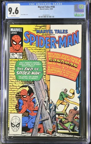 Cover Scan: Marvel Tales #156 CGC NM+ 9.6 White Pages - Item ID #439296