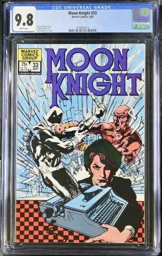 Cover Scan: Moon Knight (1980) #33 CGC NM/M 9.8 White Pages - Item ID #439298