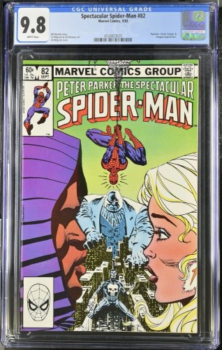 Cover Scan: Spectacular Spider-Man #82 CGC NM/M 9.8 White Pages - Item ID #439305