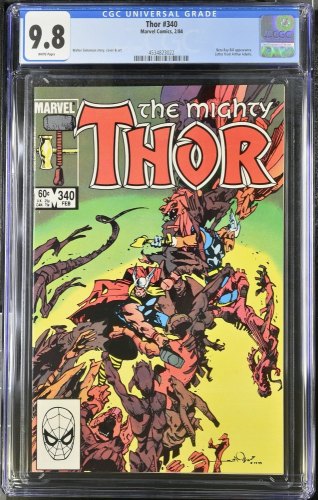 Cover Scan: Thor #340 CGC NM/M 9.8 White Pages Beta Ray Bill! - Item ID #439307