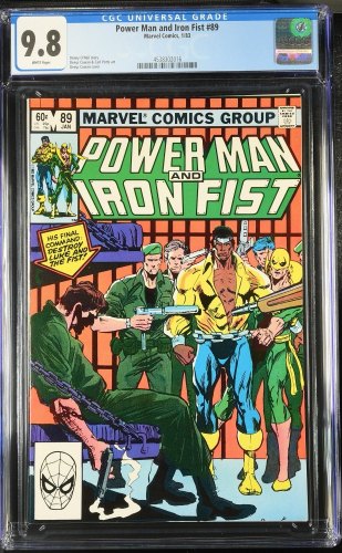 Cover Scan: Power Man and Iron Fist #89 CGC NM/M 9.8 White Pages - Item ID #439328