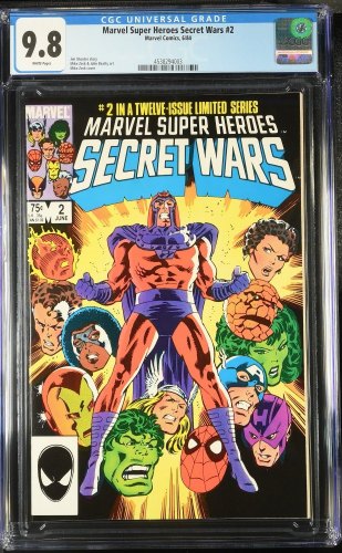 Cover Scan: Marvel Super-Heroes Secret Wars #2 CGC NM/M 9.8 White Pages - Item ID #439903