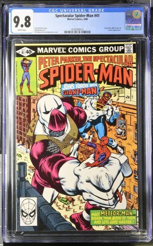 Cover Scan: Spectacular Spider-Man #41 CGC NM/M 9.8 White Pages - Item ID #440042