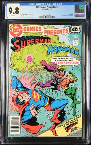 Cover Scan: DC Comics Presents #5 CGC NM/M 9.8 White Pages - Item ID #442928