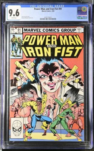 Cover Scan: Power Man and Iron Fist #91 CGC NM+ 9.6 White Pages - Item ID #442980