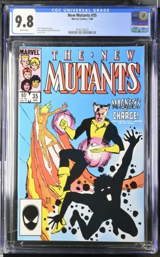 Cover Scan: New Mutants #35 CGC NM/M 9.8 White Pages - Item ID #443001