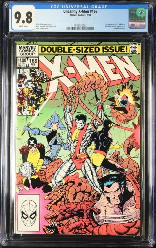 Cover Scan: Uncanny X-Men #166 CGC NM/M 9.8 White Pages 1st Lockheed! - Item ID #443018