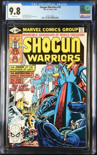 Cover Scan: Shogun Warriors #16 CGC NM/M 9.8 White Pages - Item ID #443019