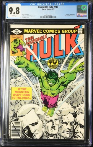 Cover Scan: Incredible Hulk (1962) #239 CGC NM/M 9.8 White Pages - Item ID #443024