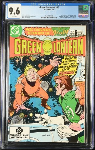 Cover Scan: Green Lantern #162 CGC NM+ 9.6 White Pages Keith Pollard Cover! - Item ID #443025