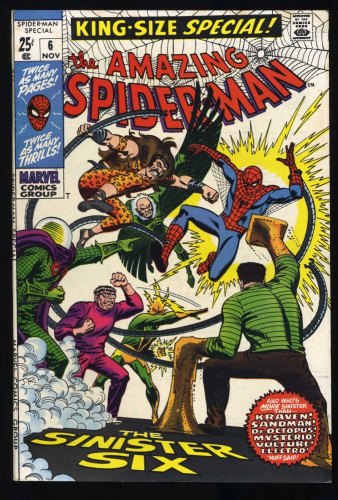 Cover Scan: Amazing Spider-Man Annual #6 VF- 7.5 Sinister Six Appearance! - Item ID #444474