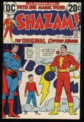 Cover Scan: Shazam! #1 VF+ 8.5 Origin and Return Captain Marvel! C. C. Beck Cover! - Item ID #235872