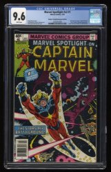 Cover Scan: Marvel Spotlight (1979) #1 CGC NM+ 9.6 Number/Newsstand Variant Captain Marvel! - Item ID #278356