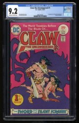 Cover Scan: Claw the Unconquered (1975) #1 CGC NM- 9.2 Off White to White - Item ID #319982