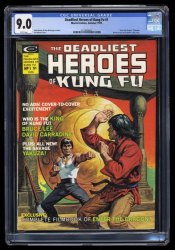 Cover Scan: Deadliest Heroes of Kung Fu (1975) #1 CGC VF/NM 9.0 Bruce Lee! David Carradine! - Item ID #321041