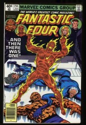 Cover Scan: Fantastic Four #214 NM/M 9.8 Tony Stark Appearance! John Byrne Cover! - Item ID #323863