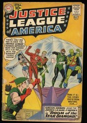 Cover Scan: Justice League Of America #4 GD 2.0 Green Arrow! Murphy Anderson Cover! - Item ID #327864