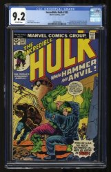 Cover Scan: Incredible Hulk #182 CGC NM- 9.2 2nd Wolverine First Appearance Hammer/Anvil! - Item ID #342688