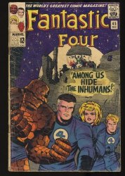 Cover Scan: Fantastic Four #45 GD- 1.8 1st Appearance Inhumans! Stan Lee! - Item ID #349664