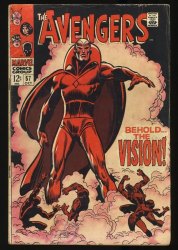 Cover Scan: Avengers #57 VG 4.0 1st Appearance Vision! Buscema Cover! - Item ID #349988