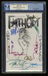 Cover Scan: Fathom Swimsuit Special #1 PGX NM 9.4 Signed by 12 Artists! Sketch Variant - Item ID #358410