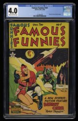 Cover Scan: Famous Funnies #191 CGC VG 4.0 Barney Carr Space Detective Begins Buck Rogers! - Item ID #359064