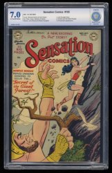 Cover Scan: Sensation Comics #105 CBCS FN/VF 7.0 Last 52 Page Issue Wonder Woman! - Item ID #359074