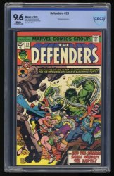 Cover Scan: Defenders #23 CBCS NM+ 9.6 Vince Colletta Art! App. by Yellowjacket! - Item ID #359107